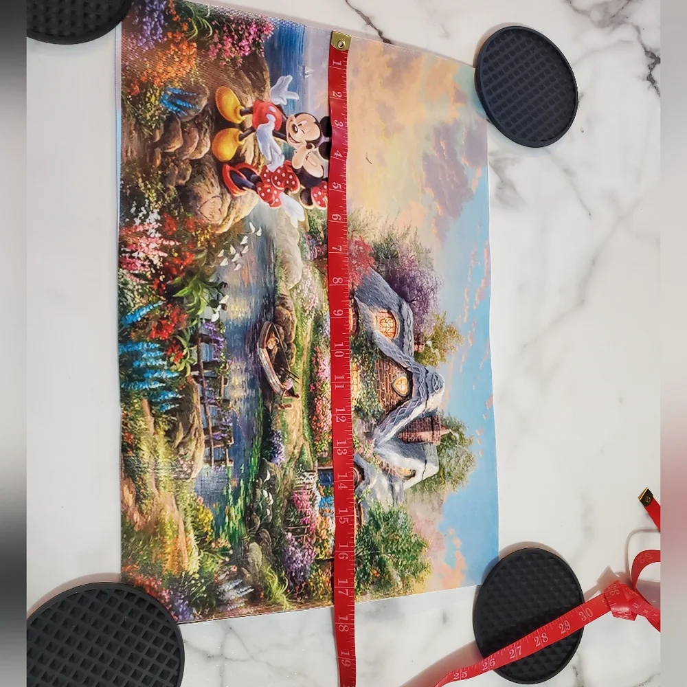Disney Mickey and Minnie Sweetheart Cove Print by Thomas Kinkade